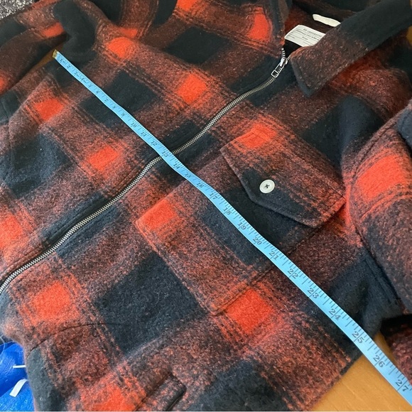 REI Co-op Farlands Shirt Jacket in Lake Plaid Black Copper Spice Mens XL - Picture 5 of 12